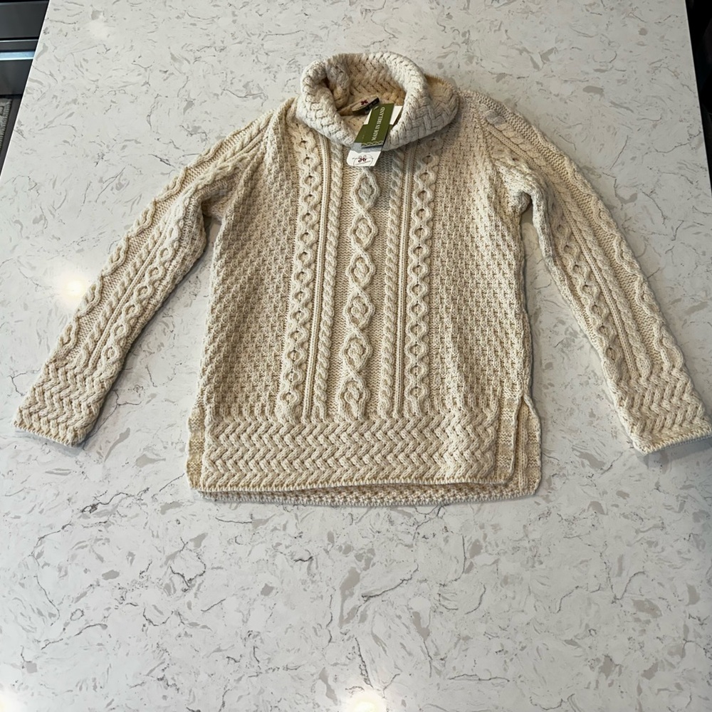 Cozy Cream Cable Knit Sweater